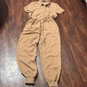 Alice + Olivia Camel Jumpsuit